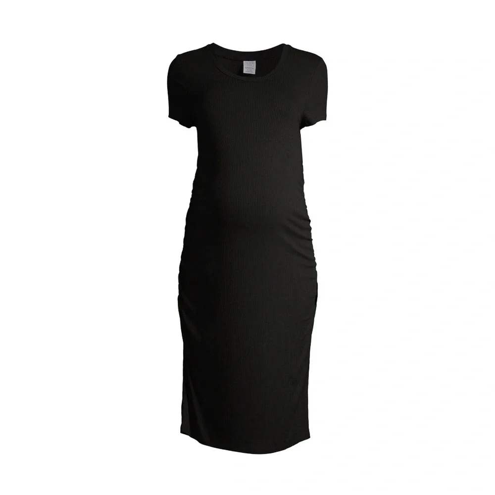 Time and Tru black side ruched dress - Picture 3 of 7